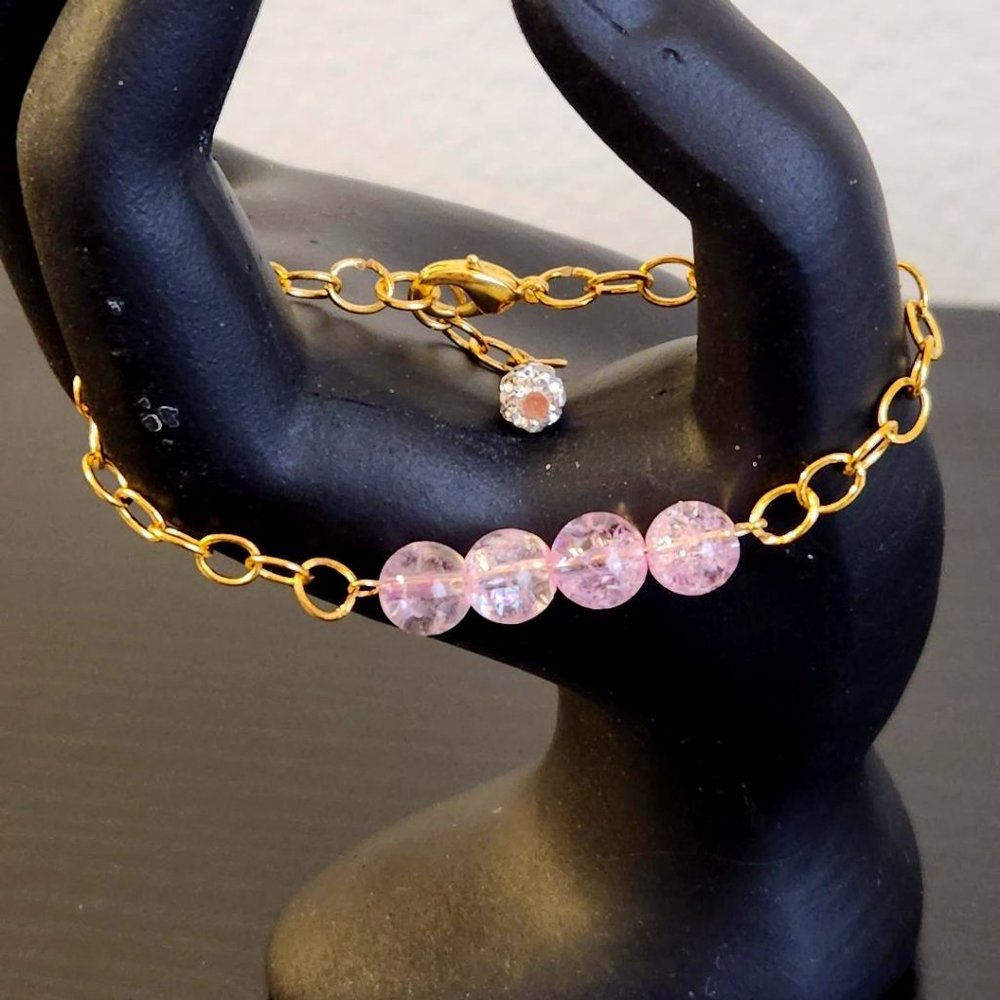 Ice Flake Quartz Bracelet